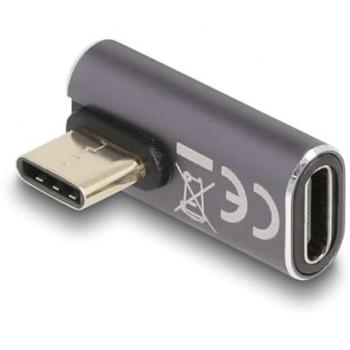 Adaptador USB Tipo-C 4.0 Angulado 40 Gbps PD 3.0 100 W Metalizado