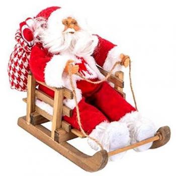 Decoración Navideña Santa Claus en Trineo - 30 cm - Feeric Lights & Christmas