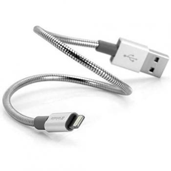 Verbatim Lightning Cable de Carga USB - Plateado - Cable de Carga Robusto y Resistente a quiebres para Modelos de iPhone - Cable 100 cm - Cable Lightning - Cargador USB - Cable de Carga para móvil