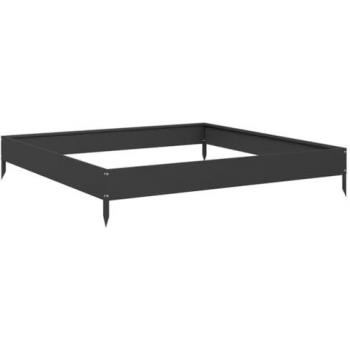 vidaXL Garden Raised Bed Black 100x100x18.5 cm Steel