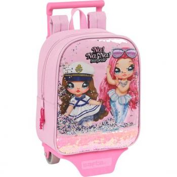 Mochila con carro 805 Nanana Sparkles - Mochila Escolar Licencia Oficial con Diseño Ergonómico y Amplio Espacio de Almacenamiento