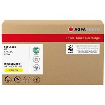 Agfaphoto apthpcf412ae adecuado para hp cljprom452 toner amarillo compatible tambien cf412a410a 2300 hojas
