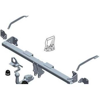 Enganche de remolque desmontable Brink 586000, compatible con vehículos específicos, permite la instalación y desinstalación rápida sin herramientas adicionales, tiene una capacidad de carga máxima adecuada para remolques ligeros y cumple con las no