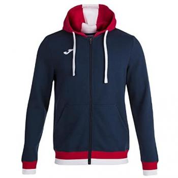 Chaqueta con capucha Joma Confort II hombre/niño marino rojo