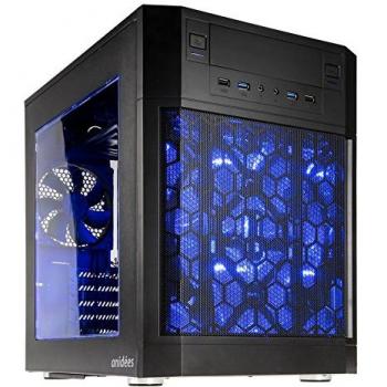 anidees AI7 Black Window Cubo Negro carcasa de ordenador - Caja de ordenador