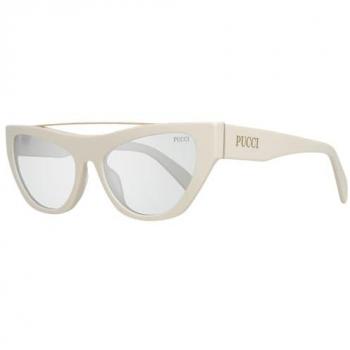 Emilio Pucci Women's Cat Eye Sunglasses EP0111 5521A White One Size with UV Protection