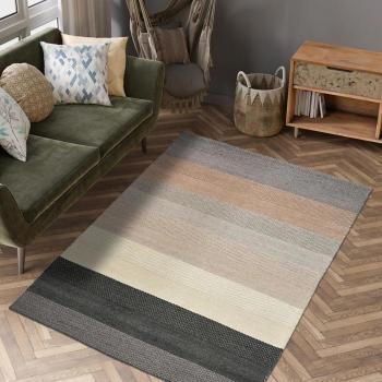 Alfombra Kilim Rectangular Multicolor 240x340 cm Hecha a Mano en Lana