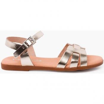Sandalias abiertas de piel con hebilla para niña - Pisamonas