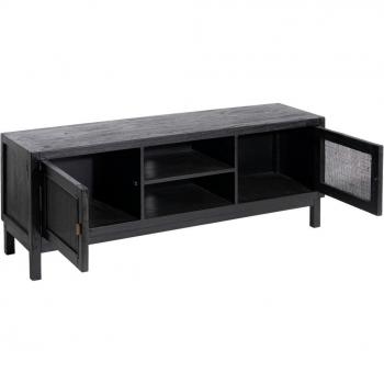Mueble de TV SHADOW Negro madera de mindi 150 x 40 x 55 cm