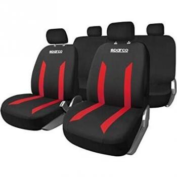 Fundas para Asientos de Coche Sparco Sabbia Negro/Rojo