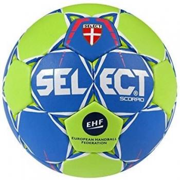 SELECT Unisex Scorpio de Balonmano, Color Azul y Verde, tamaño 2