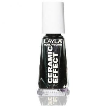 Layla Ceramic Effect Nail Polish Black Star 1.9 Ounce