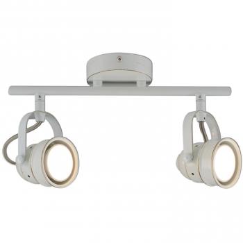 Foco de techo LED Tessa, 2 luces, blanco antiguo, con bombillas GU10 intercambiables