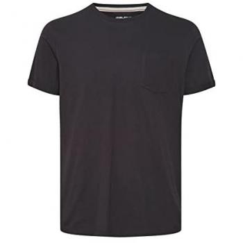 Camiseta Ecológica Blend BHNasir para Hombre, Talla XXL, Color Negro, 100% Algodón, Corte Regular y Manga Corta