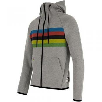 Sudadera con capucha Santini UCI Iride Plateado XXL