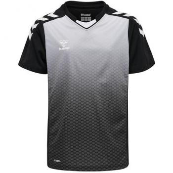 Camiseta de Manga Corta Hummel Core XK Sublimation para Niños, 100% poliéster, diseño sublimado, ajuste regular, transpirable y ligero