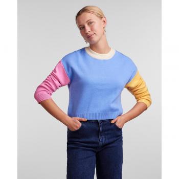 Pieces Jersey corto de mujer con detalles color block