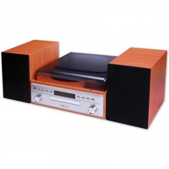 Nevir NVR808VBUCS Cadena DE Sonido, Noir, Marron, Bois