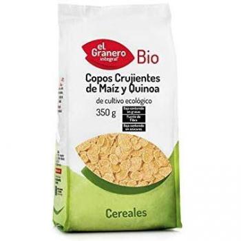 Copos Crujientes de Maíz y Quinoa Bio, 350 g El Granero Integral