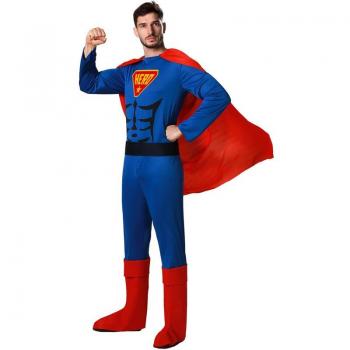 Disfraz de Superhéroe Azul y Rojo para Hombre
