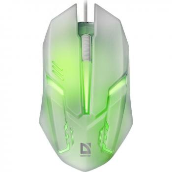 Ratón Gaming DEFENDER Cyber MB-560L Blanco 7-Colores LUZ DE Fondo