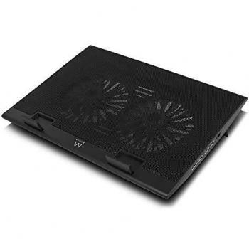 Ewent Soporte para portátil con Ventilador y 4 Puertos USB Hub