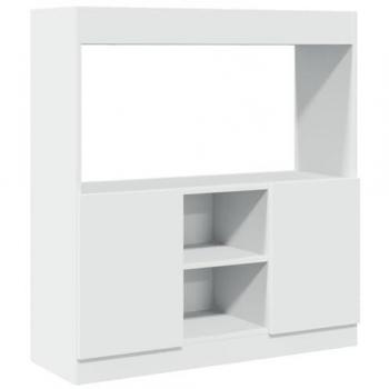 Armario Aparador de Madera de Ingeniería Blanco 92x33x100 cm