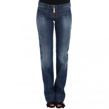 Cavalli Women Wash Cotton Stretch Boot Cut Jeans - W24