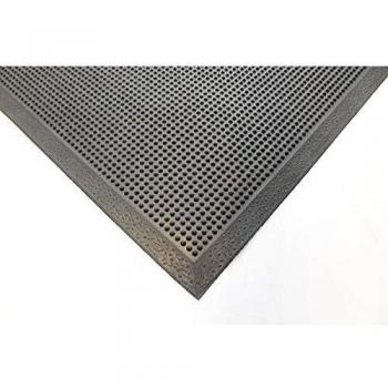Alfombrilla de Pasillo Fingertip Coba, Caucho Negro, 0.8m x 0.6m