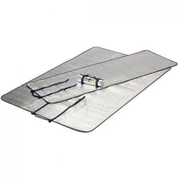 Simex 41095 - Juego de 2 esterillas, Color Plateado