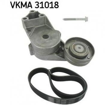 Juego de correas trapeciales poli V SKF VKMA 31018