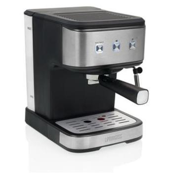Cafetera Espresso y Cápsulas Princess 249441 - 850 W, 20 Bares, 1.5 L, Función 2 Tazas, Negro/Plata