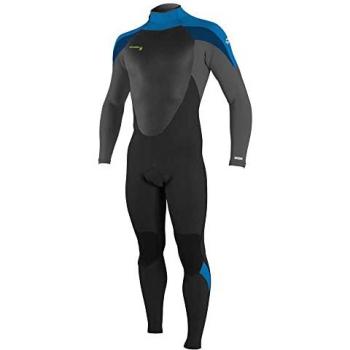 Traje de neopreno O'Neill Epic 3/2 mm manga larga negro azul infantil - 12 años, con cremallera trasera, diseñado para jóvenes, adecuado para deportes acuáticos y temperaturas frescas