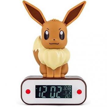 Eevee Reloj Despertador Lampara Led Pokemon