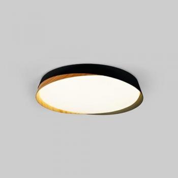 Lámpara de Techo LED Plafón CCT 36W Efecto Madera Ø50cm IP22