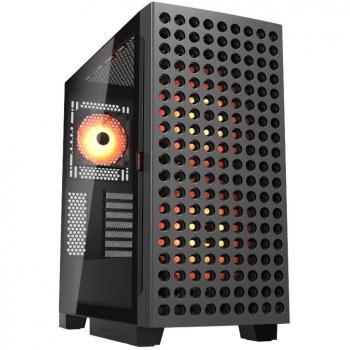 Caja Semitorre Cougar Airface ECO RGB Negra con Ventana de Vidrio y 2 Ventiladores de 180mm RGB (Compatible ATX, Mini-ITX, mATX, SSI CEB)