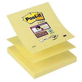 Post-It 70005197796 - Pack de 12 blocs Z-Notas encelofanado individual 90 H/bloc color Canary Yellow