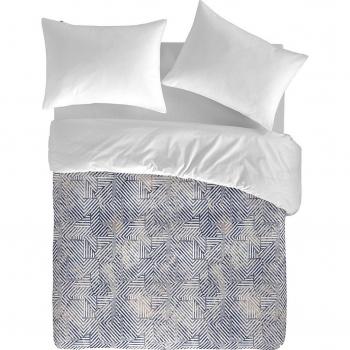 Guy Laroche Funda nórdica estampada Rahin 240x220 cm. Azul marino.
