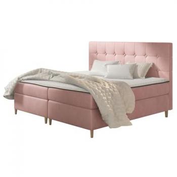 Cama Continental Baltimore 130 Individual, Tapiz Magic Velvet 2257, 120x200 cm, Somieres Incluidos, Dimensiones: 122x208x115 cm