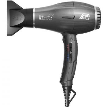SECADOR PARLUX ETHOS GRIS TITANIO - Secador de pelo profesional, color gris titanio, tecnología avanzada para un secado rápido y eficiente, ligero y ergonómico, motor potente de larga duración, múltiples configuraciones de