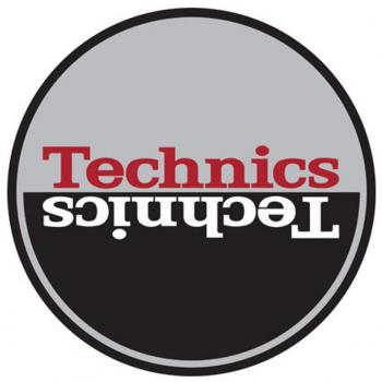 Technics Moon 3 LP Slipmat - Silver & Red/Black Mirror