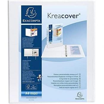 Exacompta 389343 - Carpeta personalizable A4, lomo 4 - 30 mm