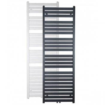 Secador de Toallas Vertical Aquamarin® - Montaje en Pared, 1800x600mm, Agua Caliente, Acero Pintado en Polvo, Antracita