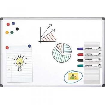 Pizarra blanca Office Depot Standard acero lacado magnético 90 x 60 cm