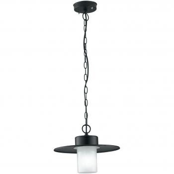 Aplique Domo Exterior Intec IP44 de Aluminio Negro 30cm
