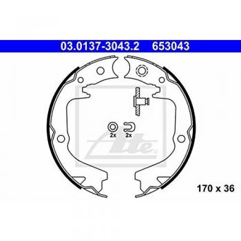 Juego de zapatas de freno, freno de estacionamiento ATE 03.0137-3043.2