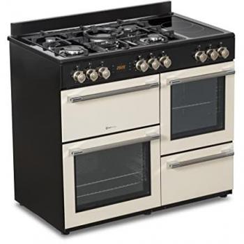 Cocina mixta profesional Solthermic Range 3 Horos: 5 fuegos a gas, 2 vitrocerámicas, 3 hornos eléctricos con temporizador y turbo, entrega a domicilio y retirada del usado gratis