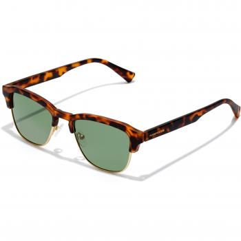 Gafas de sol unisex Hawkers New Classic con montura carey cuadrada y cristal polarizado verde oscuro