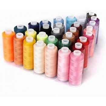 30pcs Rollos de Hilos de Coser de Poliéster 40s / 2 Multicolores