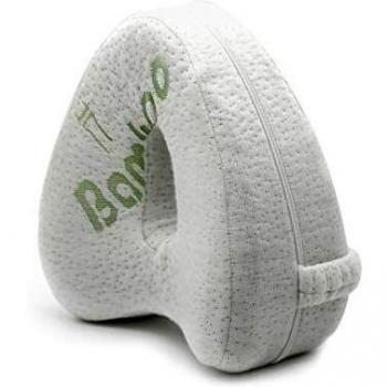 FANDARE Unisexo Almohadas para piernas Almohada ortopédica Espuma con Memoria Leg Pillows para posicionamiento de piernas, Espalda, Cadera, piernas y Rodilla Blanco
